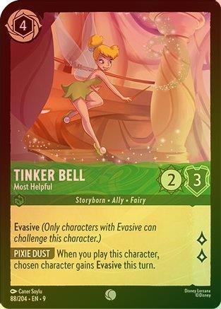 Tinker Bell (Most Helpful) (Fabled Reprint) - 88/204 - Common (Foil)