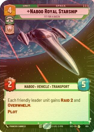 Naboo Royal Starship - Fit For A Queen (Hyperspace Foil) - 855 - Rare (Foil)
