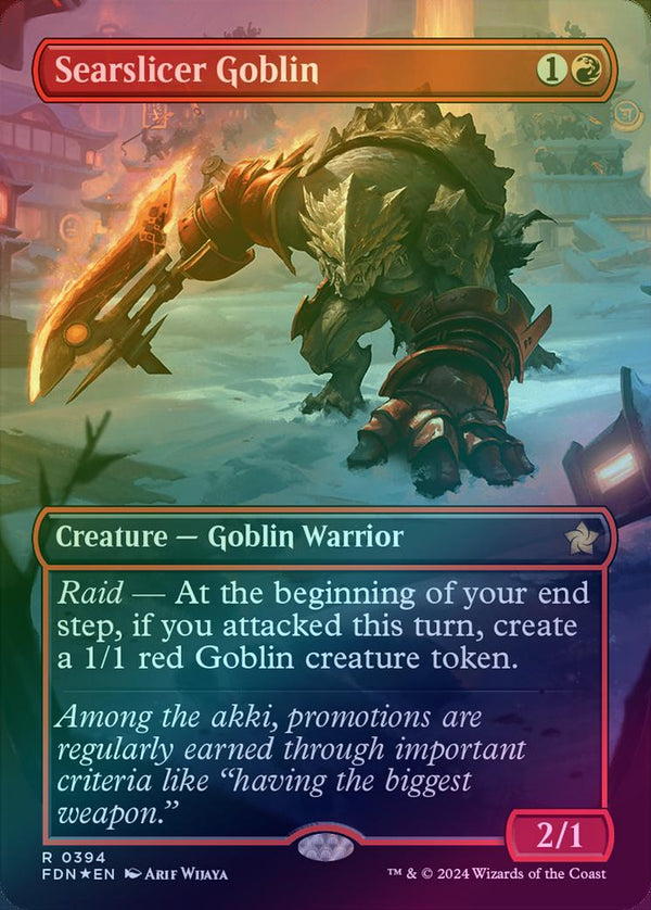 Searslicer Goblin - Borderless (Mana Foil) (FDN)