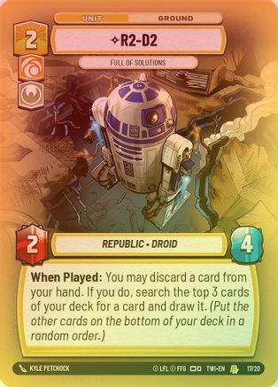 R2-D2 - Full of Solutions - Weekly Play Promo - 17/20 - Rare (Foil)