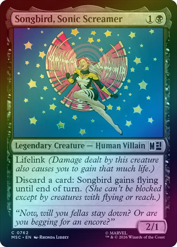 Songbird, Sonic Screamer (Foil) (MSC)
