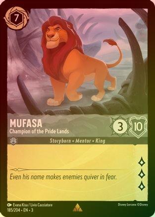 Mufasa (Champion of the Pride Lands) - 185/204 - Rare (Foil)