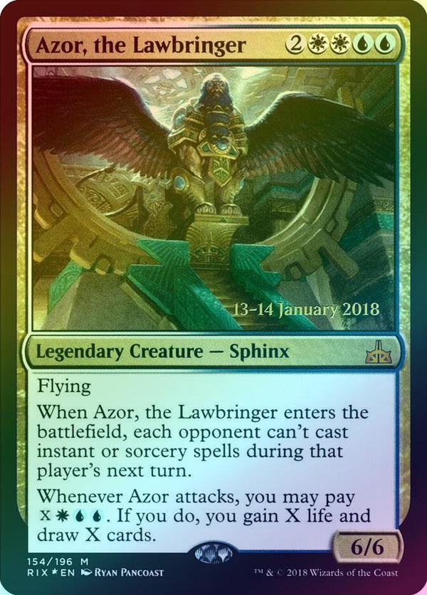 Azor, the Lawbringer - Prerelease Promo (Foil) (PRIX)