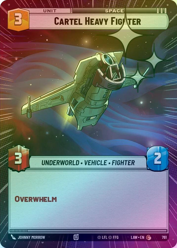 Cartel Heavy Fighter (Hyperspace Foil) - 761 - Common (Foil)