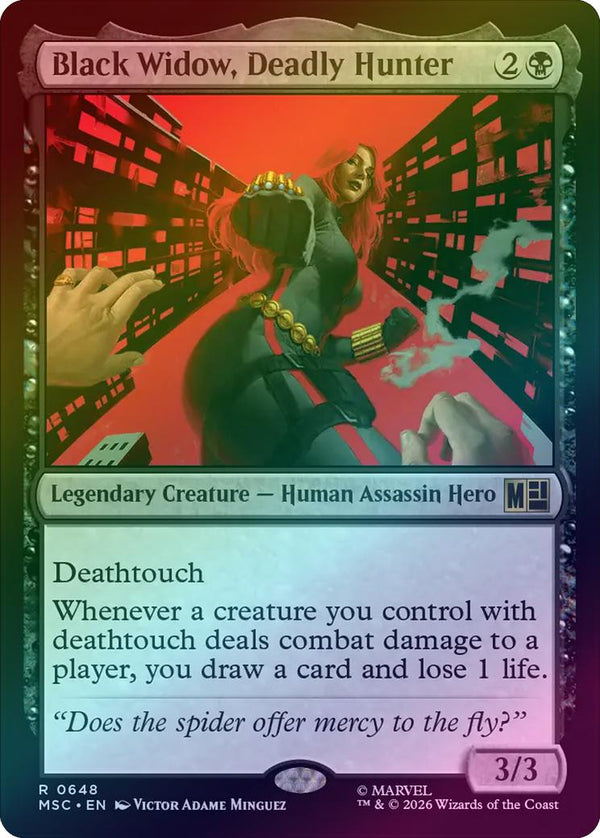 Black Widow, Deadly Hunter (Foil) (MSC) (Pre-Order)