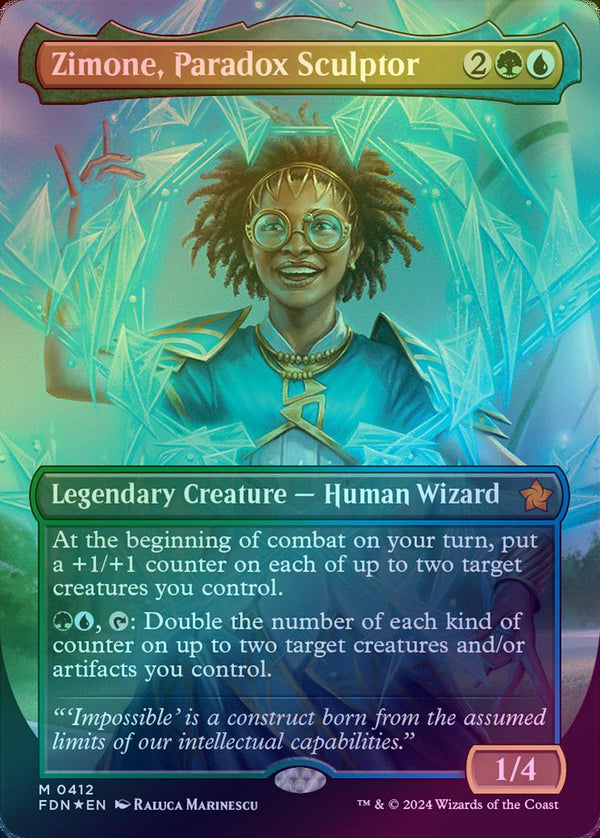 Zimone, Paradox Sculptor - Borderless (Mana Foil) (FDN)
