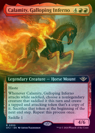 Calamity, Galloping Inferno - Extended Art (Foil) (OTJ)