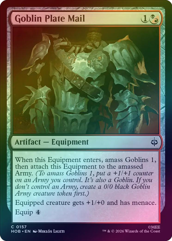 Goblin Plate Mail (Foil) (HOB) (Pre-Order)