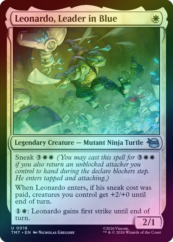 Leonardo, Leader in Blue (Foil) (TMT)
