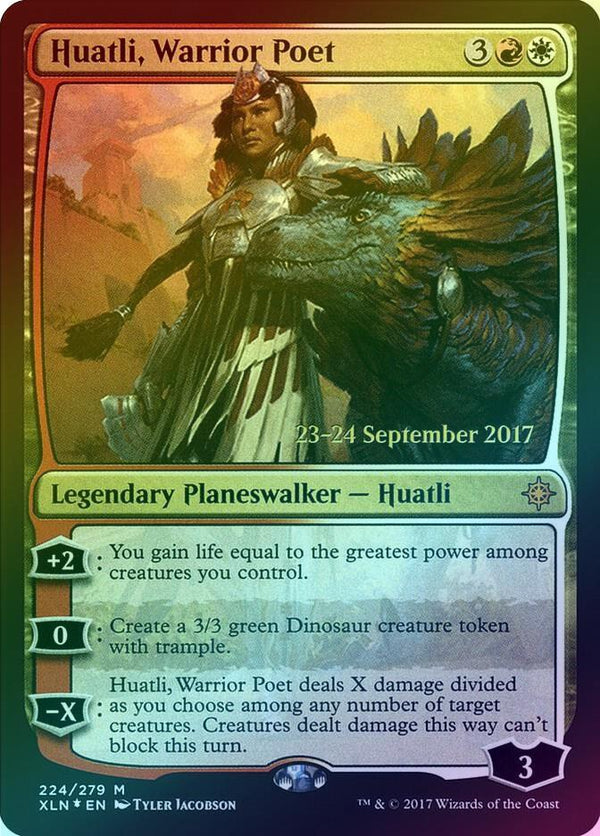 Huatli, Warrior Poet - Prerelease Promo (Foil) (PXLN)