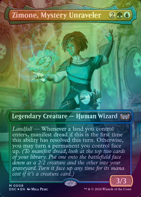 Zimone, Mystery Unraveler - Borderless (Foil) (DSC)