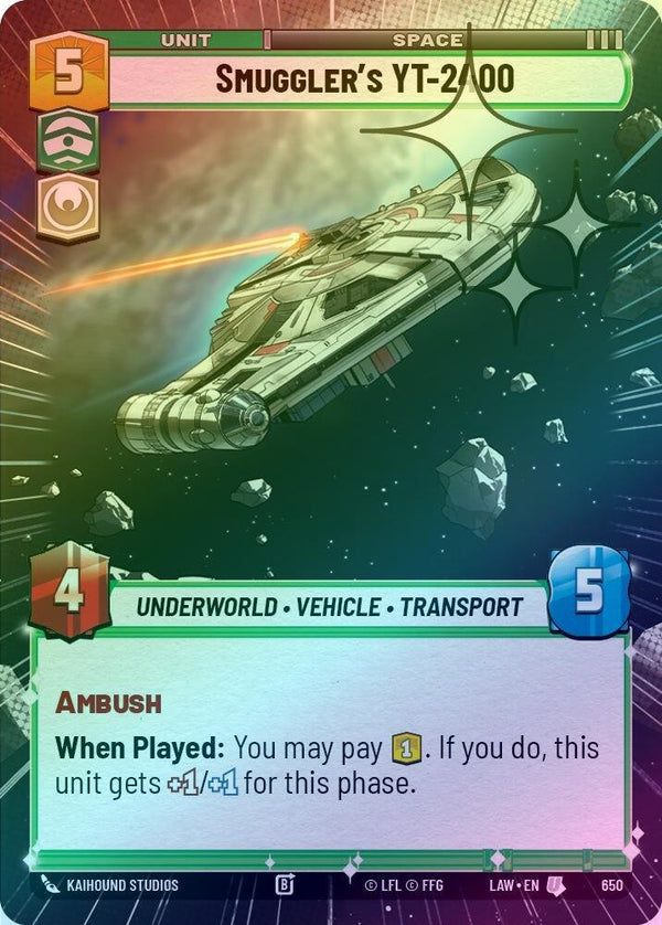 Smuggler's YT-2400 (Hyperspace Foil) - 650 - Uncommon (Foil)