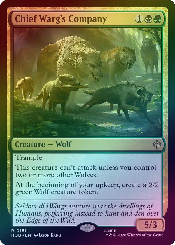 Chief Warg's Company (Foil) (HOB) (Pre-Order)
