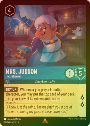 Mrs. Judson (Housekeeper) - 153/204 - Rare (Foil)