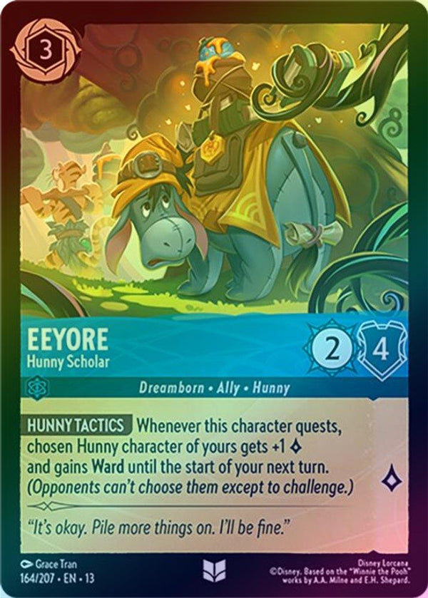 Eeyore (Hunny Scholar) - 164/207 - Uncommon (Foil)