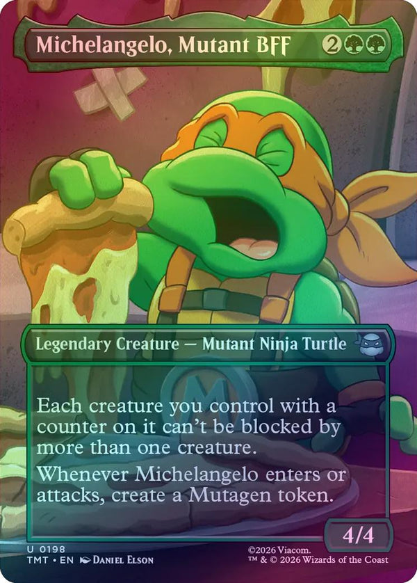 Michelangelo, Mutant BFF - Borderless Scene (Foil) (TMT)
