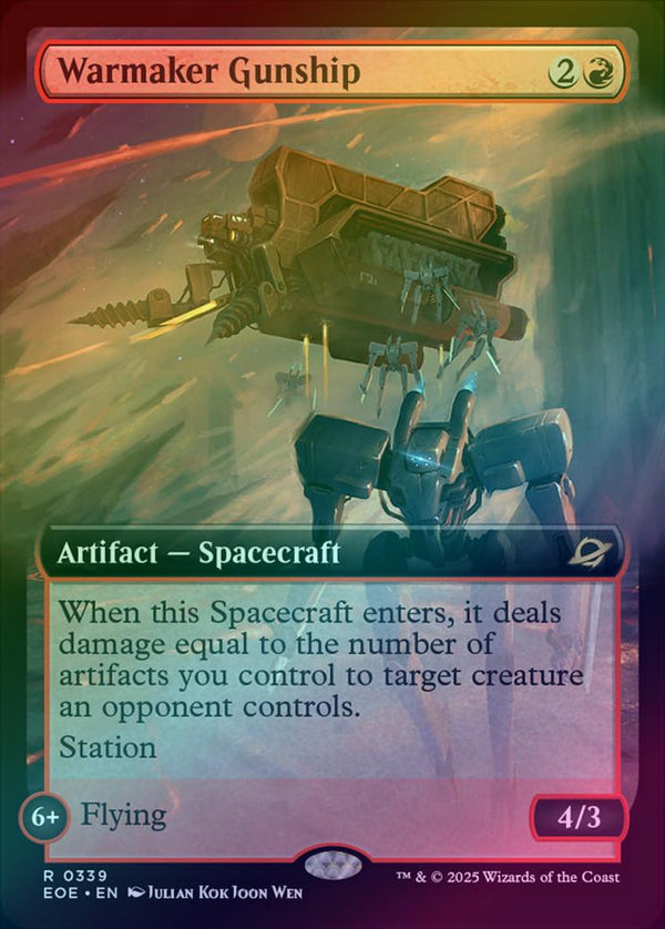 Warmaker Gunship - Extended Art (Foil) (EOE)