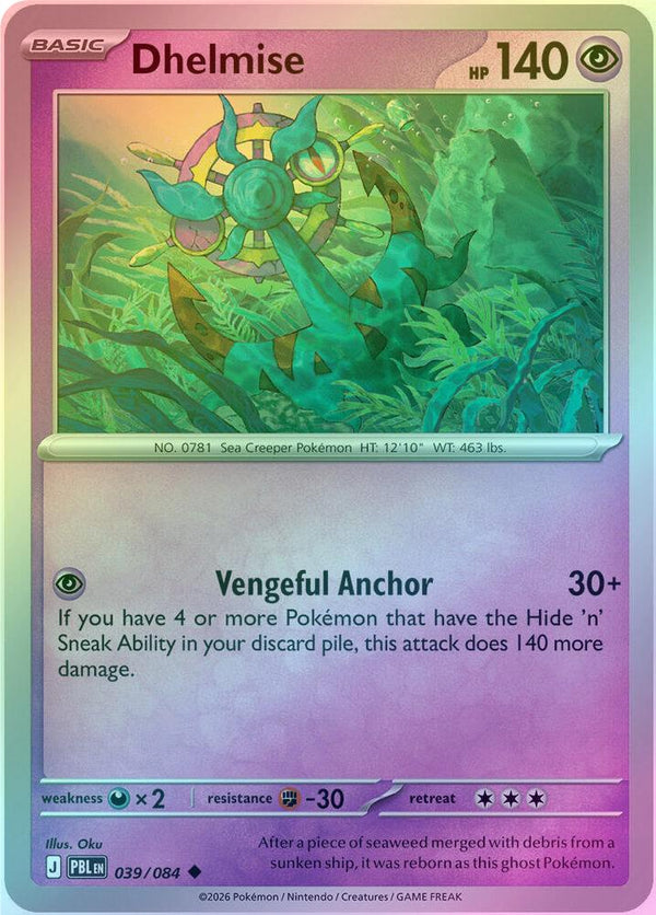Dhelmise - 039/084 - Uncommon - Reverse Holo