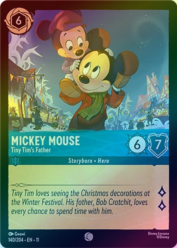 Mickey Mouse (Tiny Tim's Father) - 140/204 - Common (Foil)