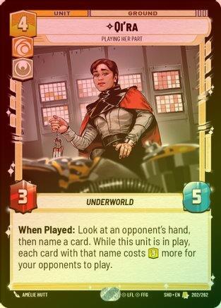 Qi'ra - Playing Her Part - 202/262 - Rare (Foil)