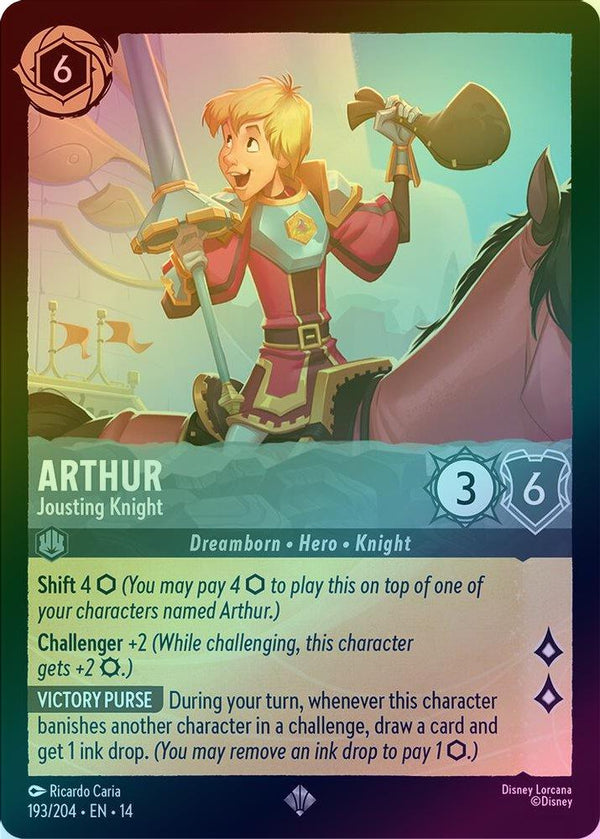 Arthur (Jousting Knight) - 193/204 - Super Rare (Foil)