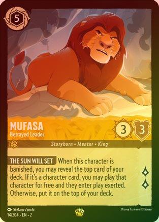 Mufasa (Betrayed Leader) - 14/204 - Legendary (Foil)