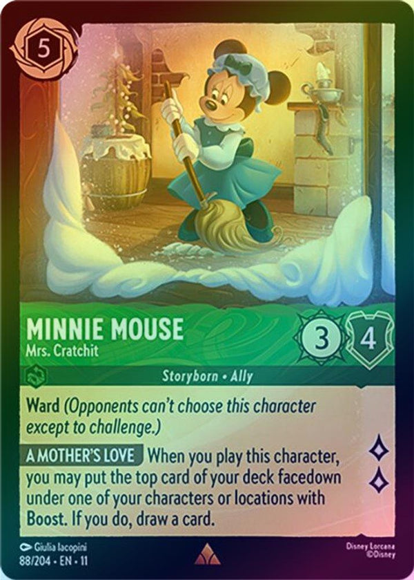 Minnie Mouse (Mrs. Cratchit) - 88/204 - Rare (Foil)