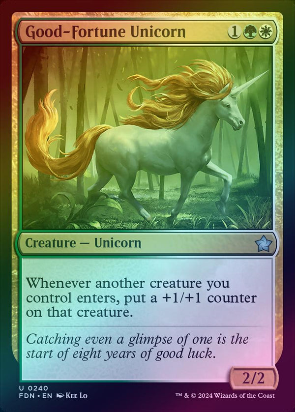Good-Fortune Unicorn (Foil) (FDN)