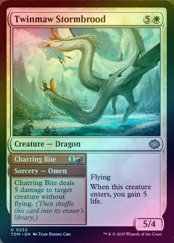 Twinmaw Stormbrood // Charring Bite (Foil) (TDM)