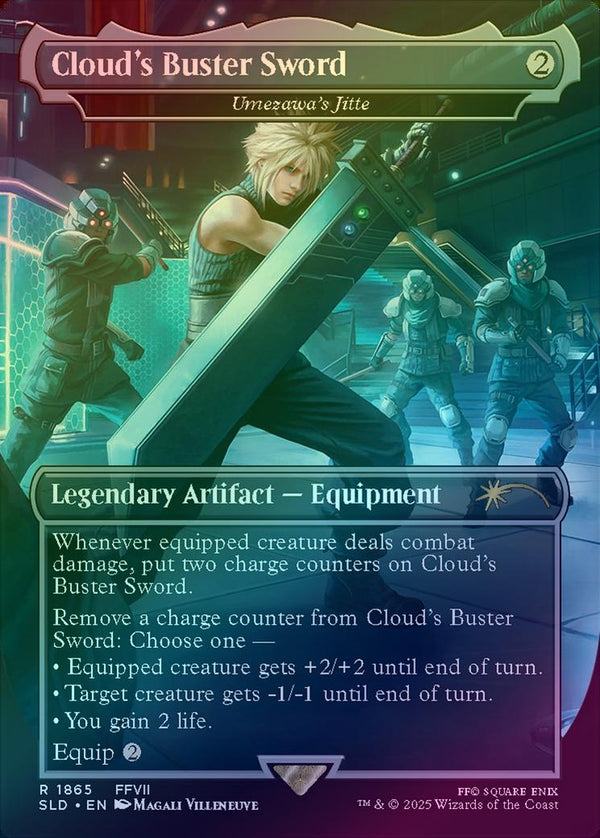 Cloud's Buster Sword // Umezawa's Jitte - Secret Lair x FINAL FANTASY: Weapons (Rainbow Foil) (SLD)