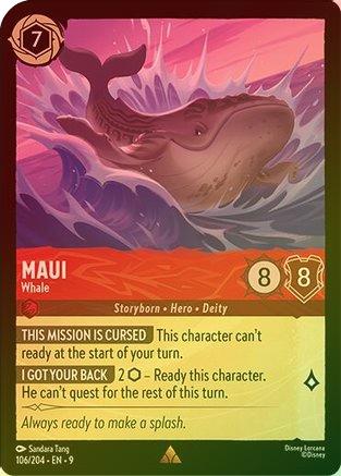 Maui (Whale) (Fabled Reprint) - 106/204 - Rare (Foil)