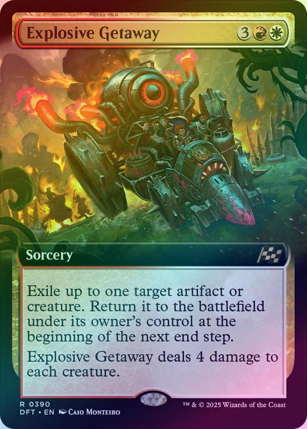 Explosive Getaway - Extended Art (Foil) (DFT)