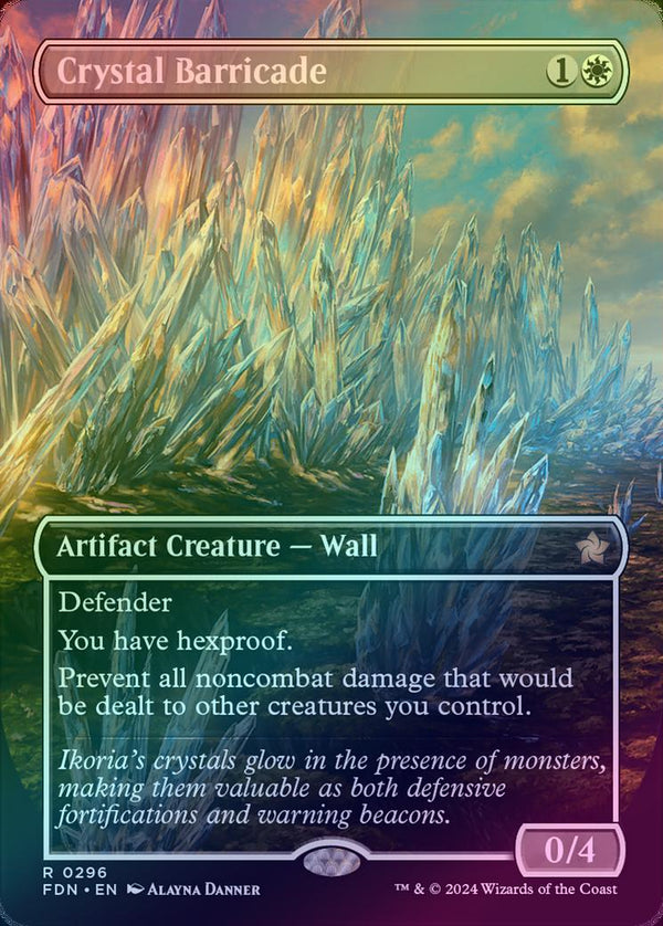 Crystal Barricade - Borderless (Foil) (FDN)