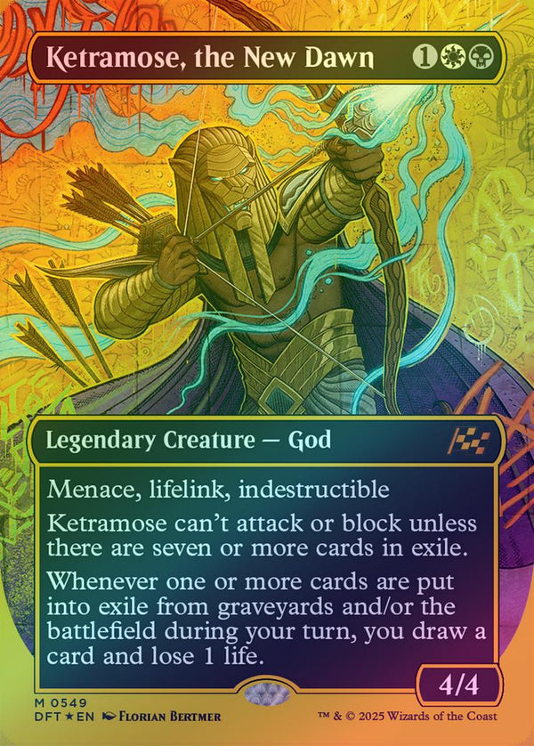 Ketramose, the New Dawn - Borderless Graffiti Giant (First-Place Foil) (DFT)