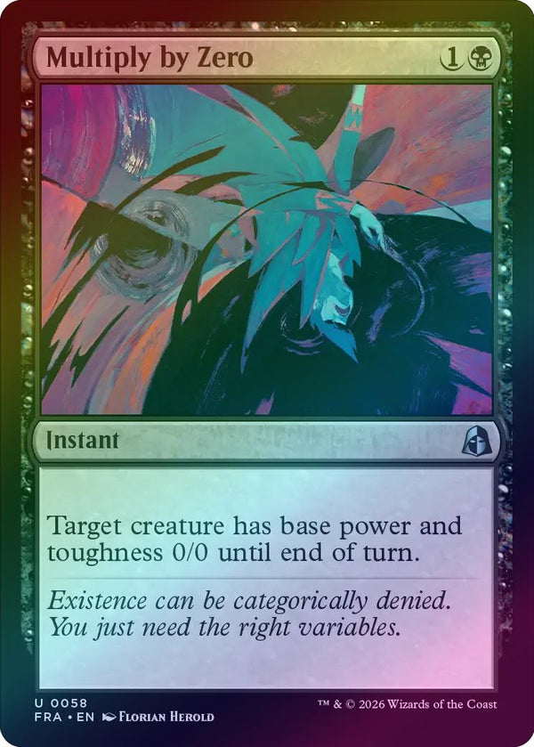 Multiply by Zero (Foil) (FRA)
