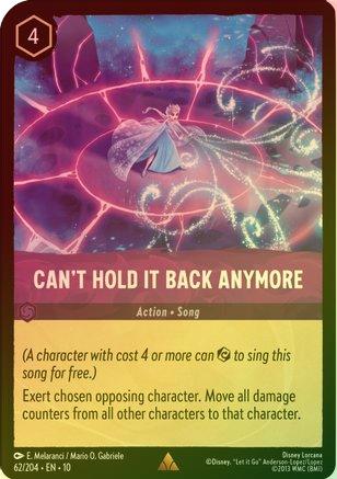 Can't Hold It Back Anymore - 62/204 - Rare (Foil)
