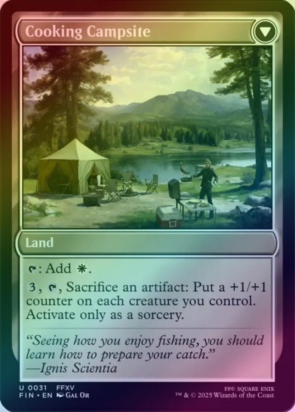 Sidequest: Catch a Fish // Cooking Campsite (Foil) (FIN)