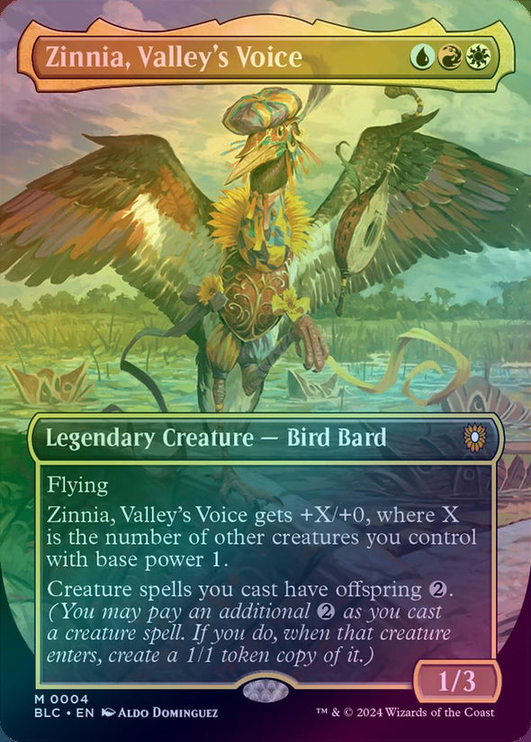 Zinnia, Valley's Voice - Borderless (Foil) (BLC)