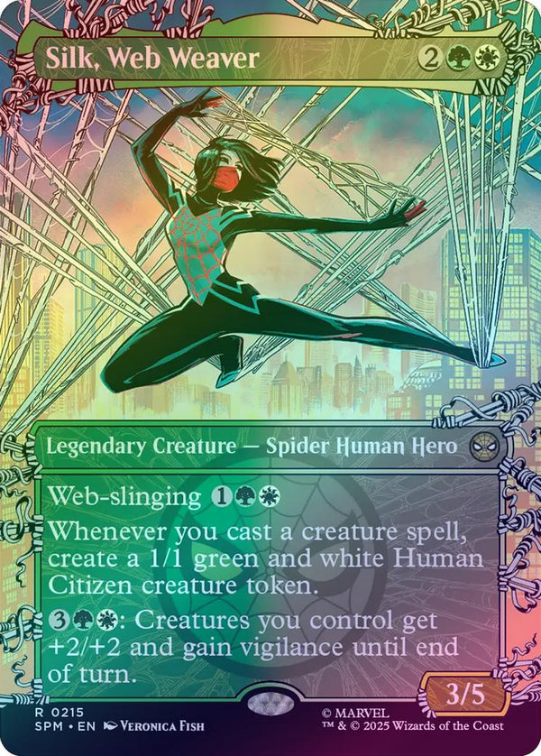 Silk, Web Weaver - Borderless Web-Slinger (Foil) (SPM)