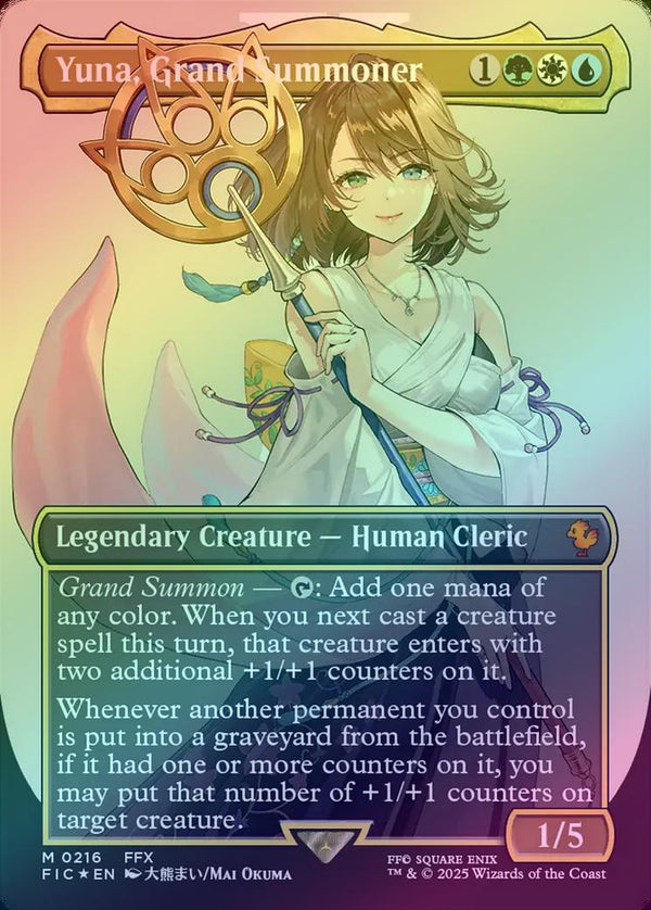 Yuna, Grand Summoner - Borderless (Surge Foil) (FIC)