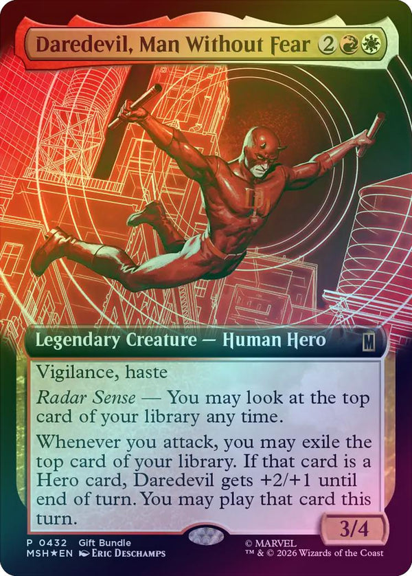 Daredevil, Man Without Fear - Gift Bundle Promo (Foil) (MSH)