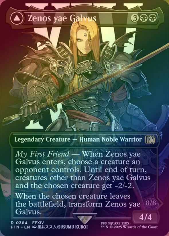 Zenos yae Galvus // Shinryu, Transcendent Rival - Borderless (Foil) (FIN)