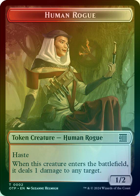 Treasure // Human Rogue Token (Foil) (TOTJ)