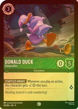 Donald Duck (Sleepwalker) (Fabled Reprint) - 83/204 - Common (Foil)