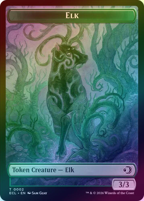 Elk // Emblem - Oko, Shadowmoor Scion Token (Foil) (TECL)