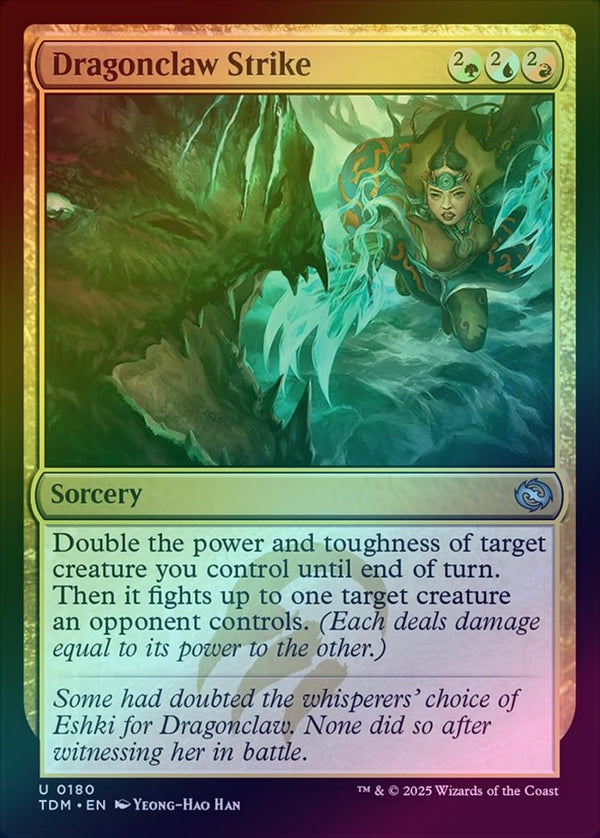 Dragonclaw Strike (Foil) (TDM)