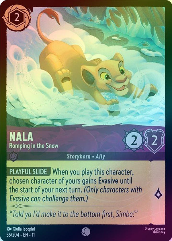 Nala (Romping in the Snow) - 35/204 - Common (Foil)