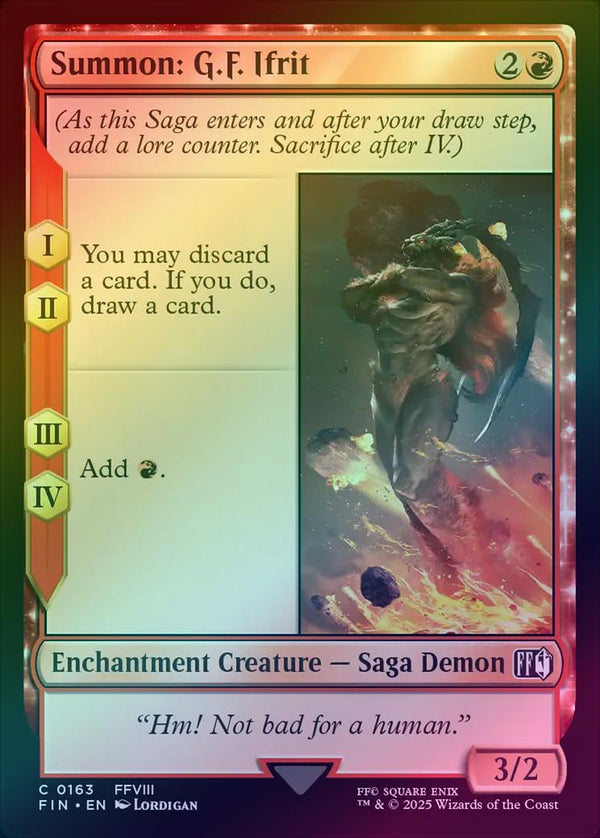 Summon: G.F. Ifrit (Foil) (FIN)