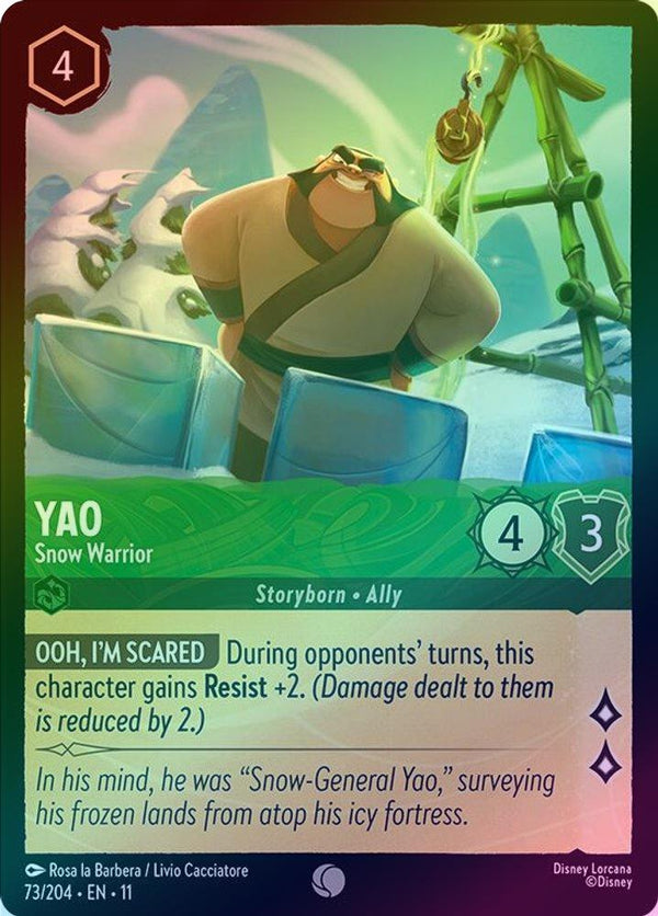 Yao (Snow Warrior) - 73/204 - Common (Foil)