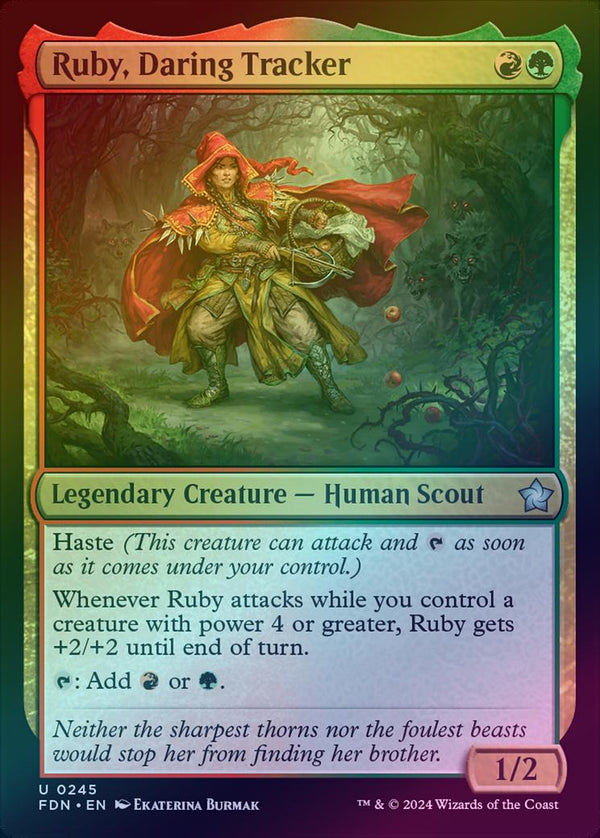 Ruby, Daring Tracker (Foil) (FDN)